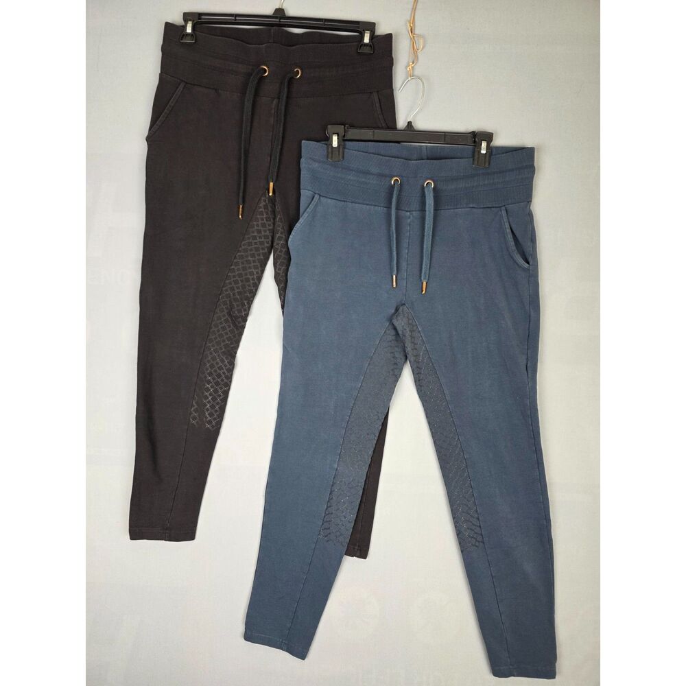 Lot of 2 Pairs Horze Organic Cotton Riding Tights Full Seat Size 32 Equestrian
